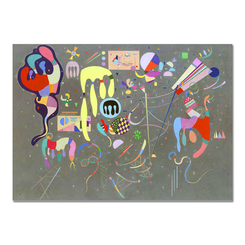 Azioni Varie by Wassily Kandinsky - Rectangle Print on Canvas, 100cm H x 140cm W