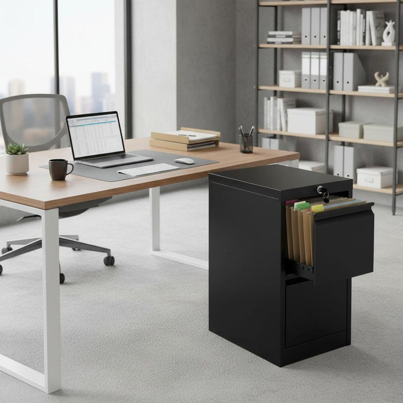 38.1cm Wide 2 -Drawer Steel File Cabinet