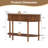 43.3'' Farmhouse Half Moon Console Table-1161319003