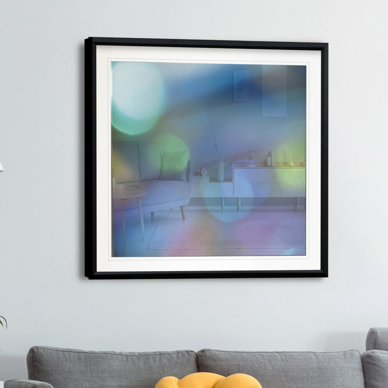 « light effects ii », reproduction de photo encadrée, H 30,5 po x l 30,5 po x P 1,5 po, Cadre plastique noir