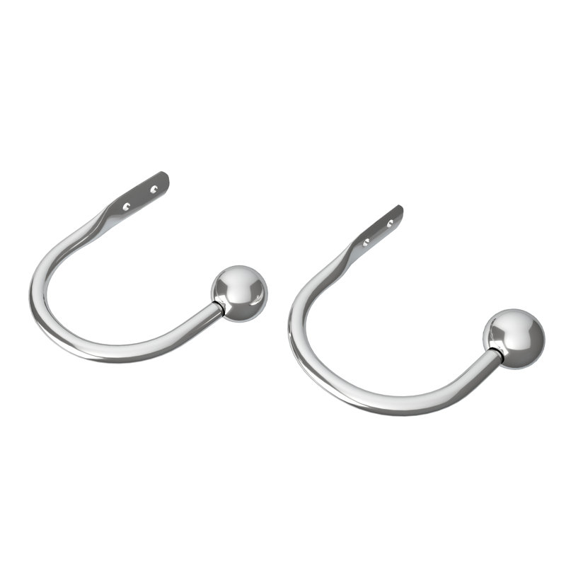 Amalya 40.64cm Curtain Holdback, Chrome
