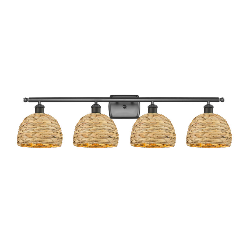 Éclairage de salle de bain à intensité variable à 4 lumières Bedinotti, Bronze huilé