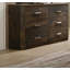 Commode double 6 tiroirs avec miroir Appling