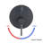 Wall Mounted Round Shower Combo Set With 10" Rain Shower Head And Handheld Shower Head Set With Pressure Balancing Valve-118534793