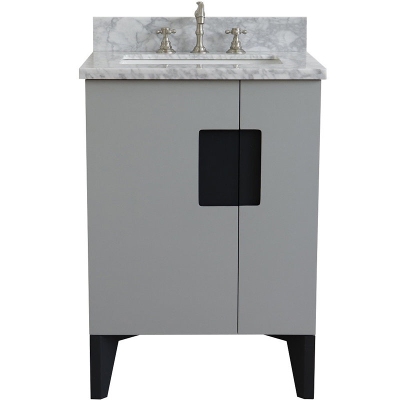 Ensemble de meuble-lavabo simple 25 po Panaca, Gris clair
