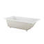 Baignoire de trempage réversible Voltaire 72 X 36 en blanc brillant avec trop-plein intégré, bonde incluse