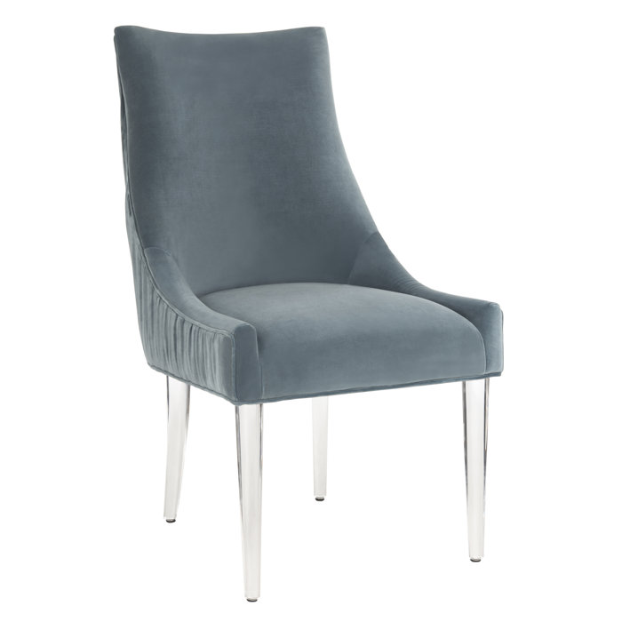 Everly Quinn Rales Tufted Velvet Upholstered Side Chair | Wayfair