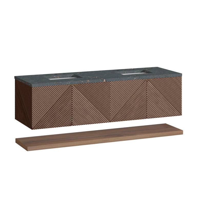 Marcello 72'' W Double Vanity, Parisien Bleu