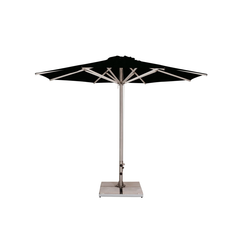 Storm 11.5' Round Umbrella, Paver Frame, Natural