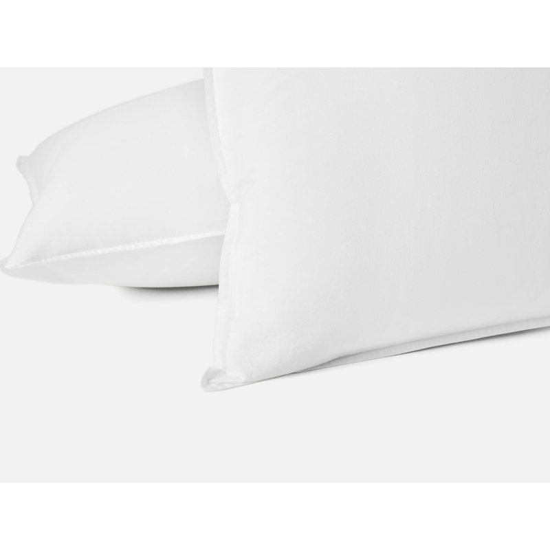 Organic Crinkled Percale Sham Set, Alpine White, Standard