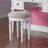 Bedroom Contemporary Vanity Set W Foldable Mirror Stool Drawers-1853883045