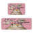 Lapin de Pâques rose / gris à motif floral