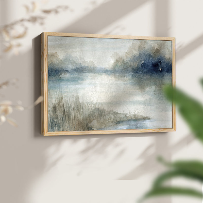 Still Evening Waters -Framed Print - Restickable, 8" H x 10" W, Natural