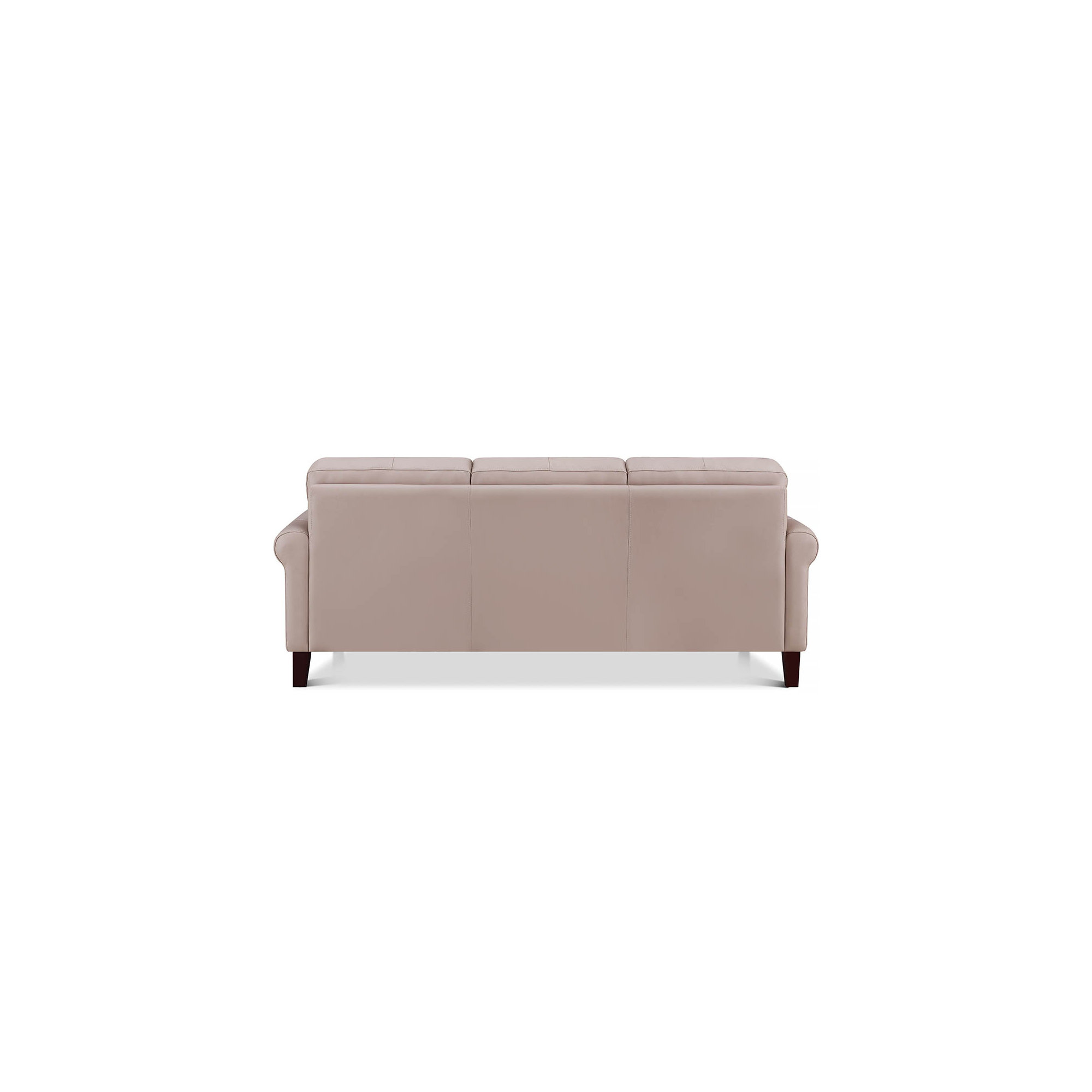 Maybell Top Grain Leather Sofa Couch, Maybell Brown Genuine Leather