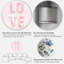«Pink Pastel, Love - Shabby Elegance», art mural en métal-57926391