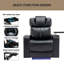 Fauteuil inclinable pivotant en cuir Khymir Vegan-353426870