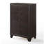 Commode 5 tiroirs de rangement Madison, finition espresso