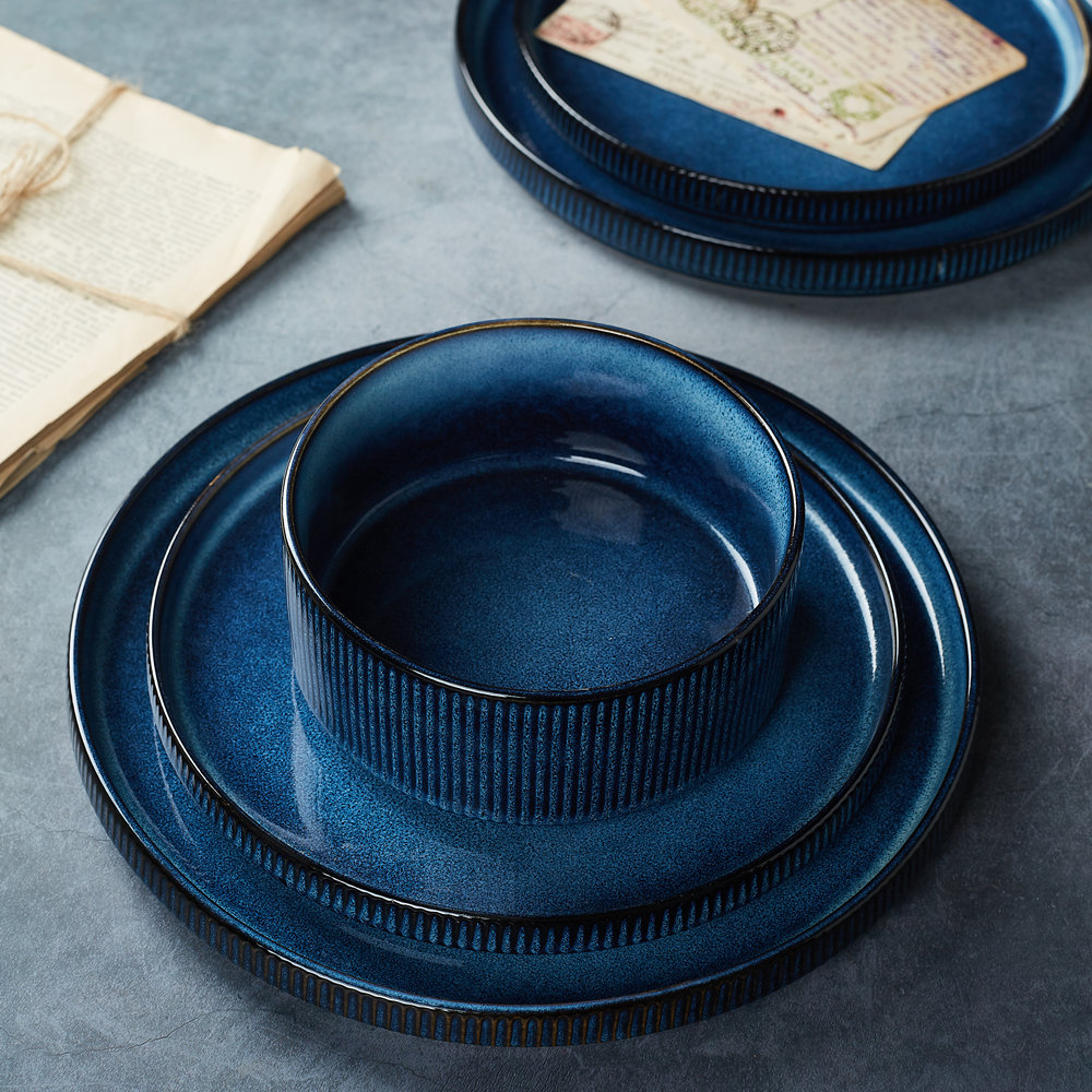 Brambly Cottage 12 Piece Stoneware Dinnerware Set - Service for 4 & Reviews | Wayfair.co.uk