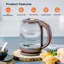 Geepas 1.8L Glass Electric Tea Kettle