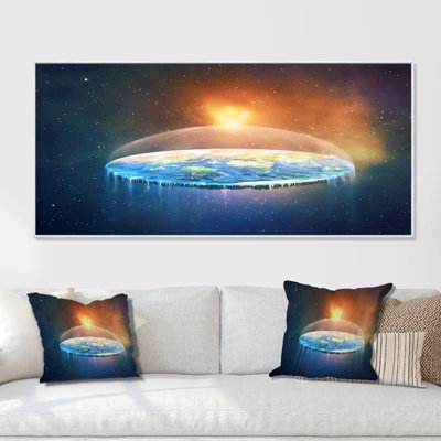«Over Earth Flat Space», impression sur toile