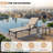 Outdoor Aluminum Chaise Lounge with 3D Double-Layer Textilene and 6-Position Adjustable Backrest