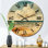 Vintage Beach Side Scenery II - Horloge murale nautique et plage