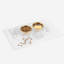Small Clear Elevated Feeder with Gold Bowls-1306863167