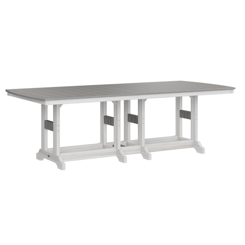 Garden Classic Outdoor Bar Table, Driftwood Gray, Seashell