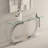 Joneer 55.1'' Glass Top Console Table-339454825