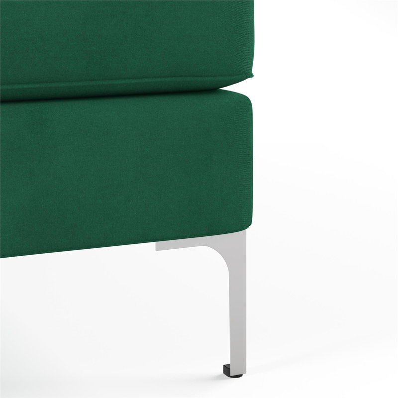 Eyler 4 Seater Velvet Sofa, Green