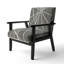 Fauteuil d'appoint rembourré transitionnel «Inderjeet - Minimalist Graphics II»