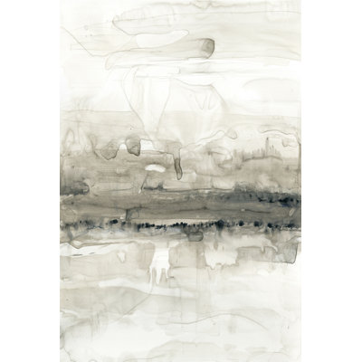 Grey On The Horizon II by Jennifer Goldberger - Wrapped Canvas Painting