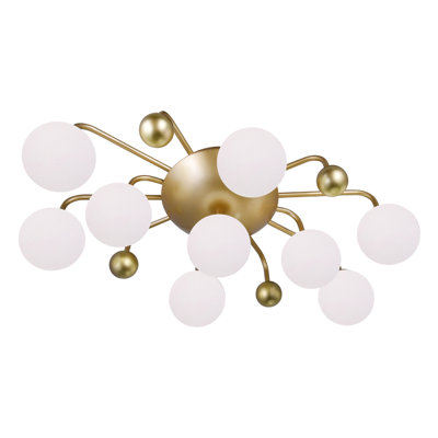 Malyki 9 - Light 24" Cluster Sphere Flush Mount
