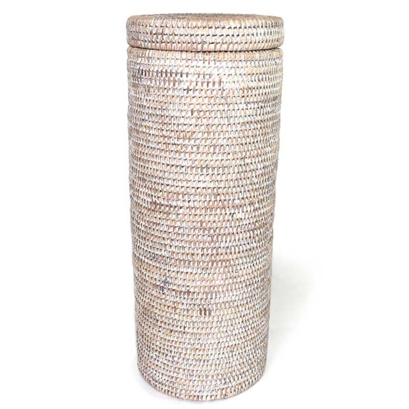 Plusieurs porte-papier hygiénique pouvant contenir 3 rouleaux, Blanc délavé