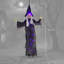 Outsunny 183 cm Life Size Halloween Animated Hanging Witch with LED Eyes