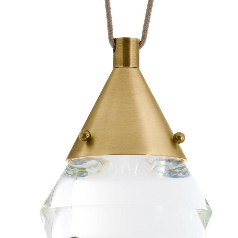 Berkley Multi-Drop Chandelier, Antique Brass