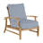 Croquet Teak Patio Chair with Cushions-980890202-890830902-831153939