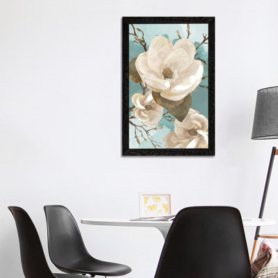 Magnolia II by Bluebird Barn - Floater Frame Print on Canvas