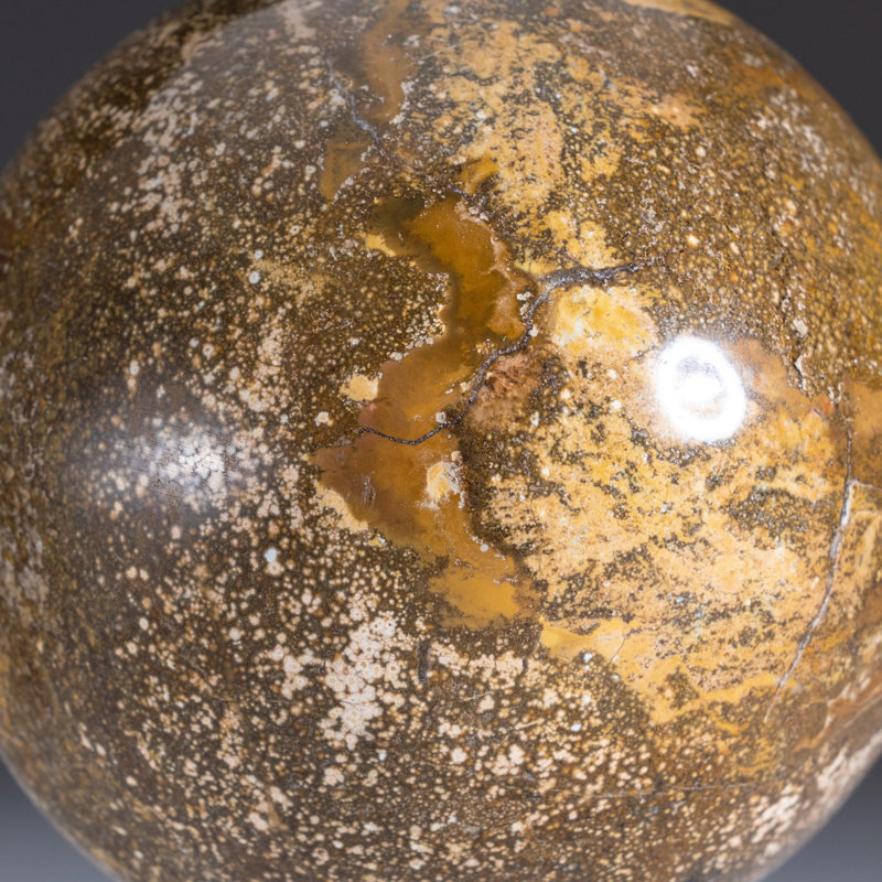 Genuine Polished Ocean Jasper Sphere (3.2 Lbs)