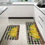 Ensemble de 2 tapis antidérapants en flanelle Bright Lemon Buffalo