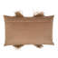 Velvet Lumbar Pillow w/ Feather Trim-663441242
