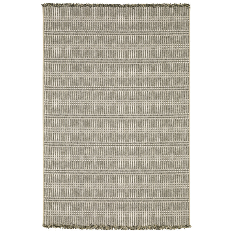Rayfe Geometric Indoor / Outdoor Rug, Rectangle 5'3" x 7'3"
