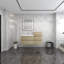 Ensemble de meuble-lavabo mural simple 49 po Moreno Bailey-87461405