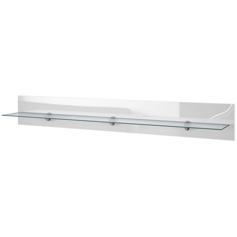 Mccloskey Floating Shelf, White, 20cm H x 146cm W x 19cm D