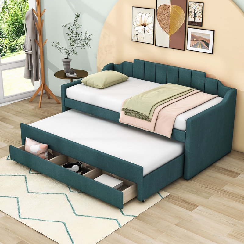 Upholstered Daybed, Green