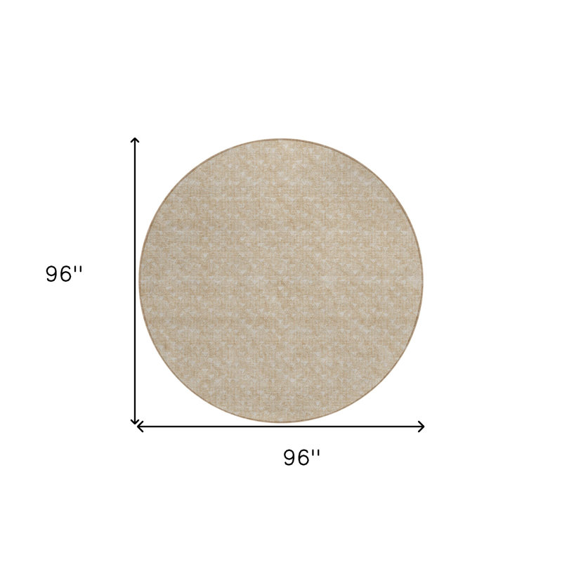 Tapis d'intérieur rond 8 po