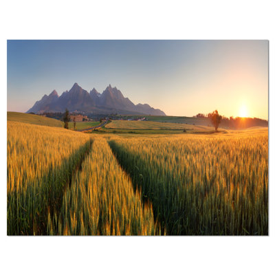 «Summer Wheat Fields Slovaque», reproduction de photo sur toile tendue