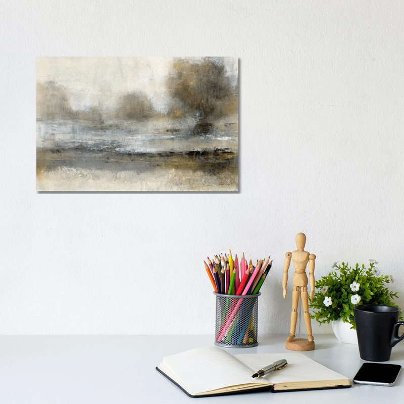 «Gilt Landscape I», giclée sur toile tendue avec châssis