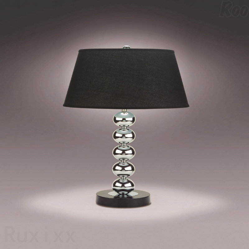 Table Lamp - 2-Piece Modern Sleek Style, Reflective Spheres Design