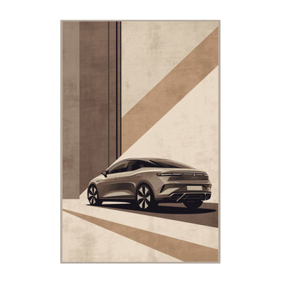Machine Washable Mendon Compact City Car Modern & Contemporary Rug in Gray – Beige Binding